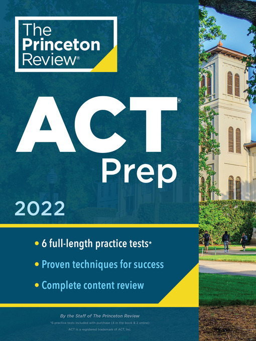 Title details for Princeton Review ACT Prep, 2022 by The Princeton Review - Wait list